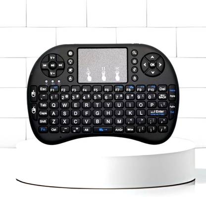 FRONY Bluetooth Wireless Keyboard with Slim & Portable Easy-Switch, TV & Laptop F124 Wireless Thumb-size Multi-device Keyboard Compatible with Desktop, Laptop, Mac