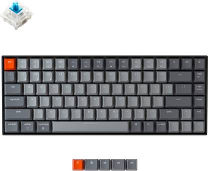 Keychron K2 Wireless Mechanical Keyboard/ white backlit/- Wired USB, Wireless, Bluetooth Laptop-size Multi-device Keyboard