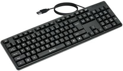 KITECH KB-011 Wired USB Standard Multi-device Keyboard Compatible with Desktop, Laptop, Mac Easy to Use,Plug and Play,Quick, Comfy Durable body