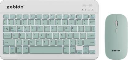 zebion G2800 Mini Keyboard & Mouse Combo (Type-C Rechargeable with 150Hr Worktime, Bluetooth Standard Multi-device Keyboard Compatible with Desktop, Laptop, Tablet, iPad, Mac
