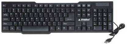 PRODOT pro18 Wired USB Standard Multi-device Keyboard Compatible with Desktop, Laptop, Mac stand support,Choice USB Wired Keyboard