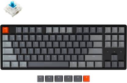 Keychron K8 Wireless Mechanical Keyboard | Multi-device Keyboard Bluetooth, Wired USB, Wireless Tenkeyless Multi-device Keyboard Compatible with Desktop, Laptop, Mac