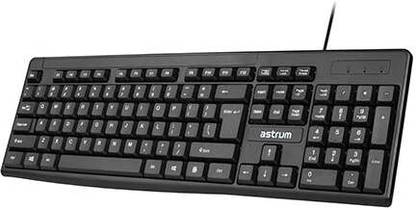 ASTRUM WIRED DESKTOP KEYBOARD Wired USB Standard Multi-device Keyboard Compatible with Desktop, Laptop, Mac stand support,KB080