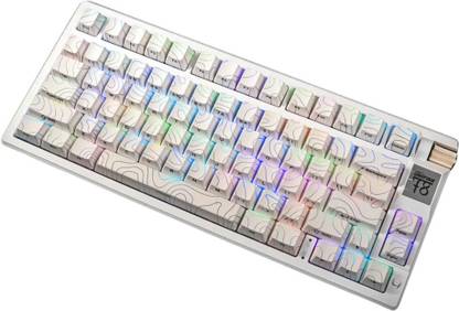Verity Unifire 78 RGB Keyboard – Topographic Edition, Custom Tri-Mode Wireless Bluetooth, Wireless, Wired USB Standard Multi-device Keyboard Compatible with Desktop, Laptop, Mac