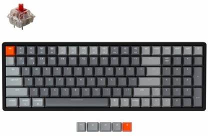 Keychron K4 Wireless Mechanical Keyboard Hot-swappable Aluminum Frame, Bluetooth, Wired USB, Wireless Standard Multi-device Keyboard Compatible with Desktop, Laptop, Mac