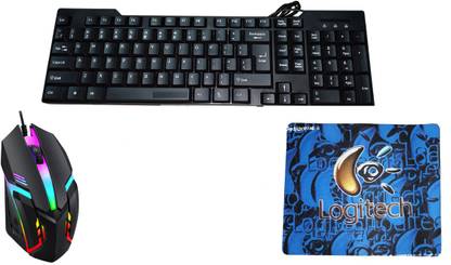 RSG 3 IN 1 COMBO PACK WITH KEYBOARD ,RGB MOUSE,MOUSEPAD Combo Set
