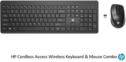 itsnavkar HP201+907 KEYBOARD COMBO Wireless Standard Multi-device Keyboard Compatible with Desktop, Laptop, Mac