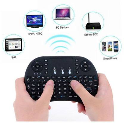 GUGGU Qwx_1446_Mini Wireless Keyboard with Touchpad Mouse, 2.4ghz Smart Connector Bluetooth Handheld Multi-device Keyboard Compatible with Desktop, Laptop, Mac