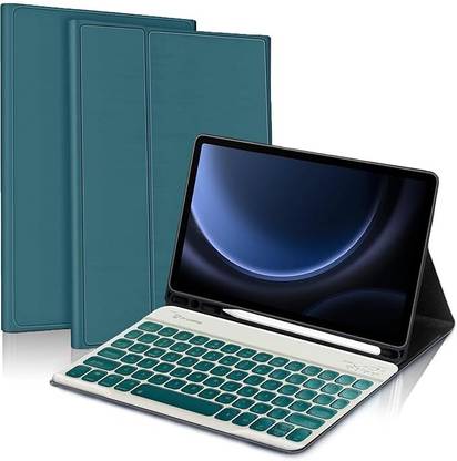 Proelite Keyboard case for Samsung Galaxy Tab S9 FE 10.9 inch/S9 11 inch with SPen Holder Bluetooth Standard Tablet Keyboard Compatible with Desktop, Laptop, Mac