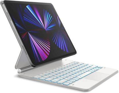 Typecase Edge Magic Style Keyboard Case for iPad Pro 12.9 (6th,5th,4th,3rd) Bluetooth Handheld Tablet Keyboard Compatible with Desktop, Laptop, Mac