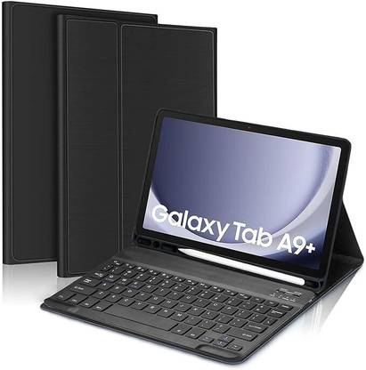 Proelite Keyboard case Cover for Galaxy Tab A9 Plus 11 inch with S Pen Holder Bluetooth Standard Tablet Keyboard Compatible with Desktop, Laptop, Mac