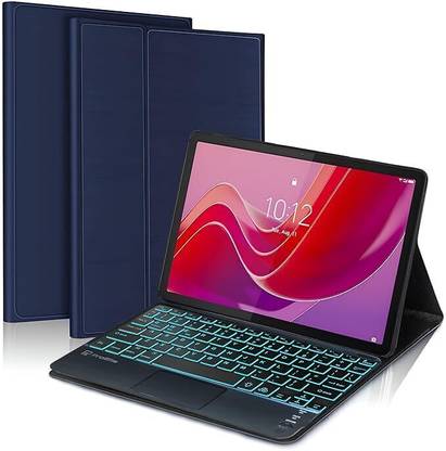 Proelite Lenovo Tab M11 11 inch, Magnetic Detachable TouchPad Built-in 7-Colors Backlit Bluetooth Standard Tablet Keyboard Compatible with Desktop, Laptop, Mac