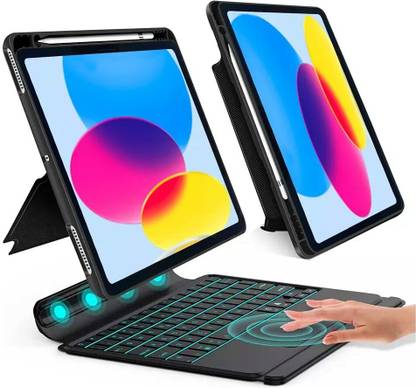 Typecase Folio Detachable Combo Keyboard case for iPad 10th Generation (10.9 inch, 2022) Bluetooth Handheld Tablet Keyboard