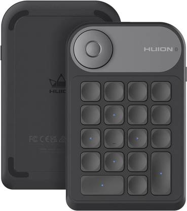 HUION Keydial Mini K20 Bluetooth Handheld Tablet Keyboard