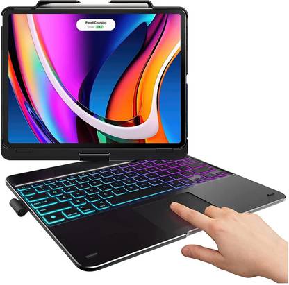 Typecase type Flexbook 360° iPad Keyboard Case for 12.9" iPad Pro 5th(2021),4th & 3rd Gen Bluetooth Handheld Tablet Keyboard