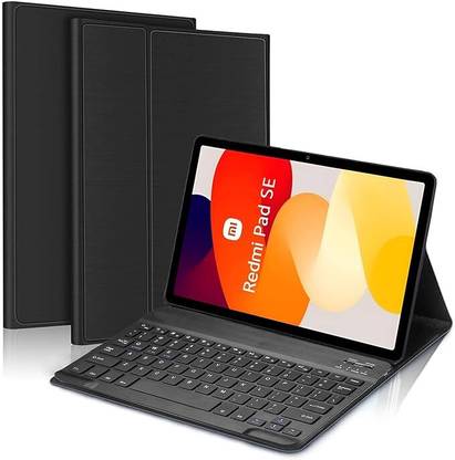 Proelite Keyboard case for Redmi Pad SE 11 inch, Magnetic Detachable Wireless Bluetooth Standard Tablet Keyboard Compatible with Desktop, Laptop, Mac Easy to Use,Plug and Play,Quick, Comfy Durable body