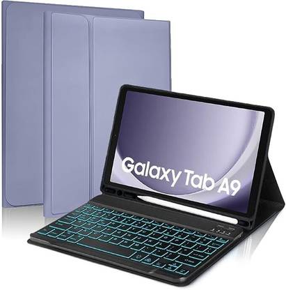Proelite Samsung Galaxy Tab A9 8.7 inch, Magnetic Detachable Wireless with S Pen Holder Bluetooth Standard Tablet Keyboard Compatible with Desktop, Laptop, Mac Samsung Galaxy Tab A9 8.7 inch case cover , Magnetic Detachable Wireless with S Pen Holder