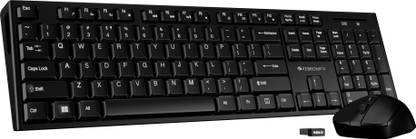 ZEBRONICS Zeb-Companion 304 (Black) Wireless Laptop-size Desktop Keyboard Compatible with Desktop, Laptop, Tablet, Laptop