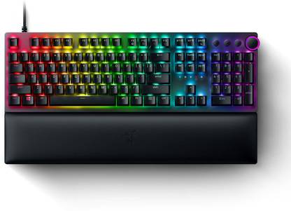 Razer Huntsman V2 Analog - Analog Optical RZ03-03610100-R3M1 Wired USB Standard Gaming Keyboard Compatible with Desktop, Laptop, Mac stand support,RZ03-03610100-R3M1