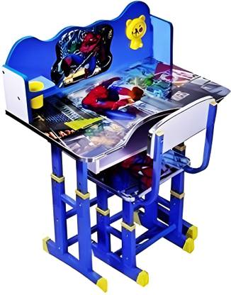TOBY Unique kids desk/kids study table with chair Blue heigh adjustable Metal Desk Chair