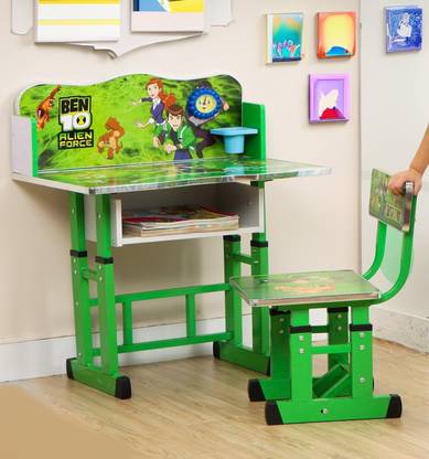Puci Baby Desk Chair for Kids Study Table Chair with Cartoon Printed & High Backrest Metal Desk Chair