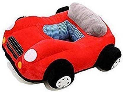 WIPLK Kids Sofa Car Shape Cushion Baby Sofa Kids Soft toy Seat Baby Chair for Kids 0 to 4 Years Red - 52.5 cm