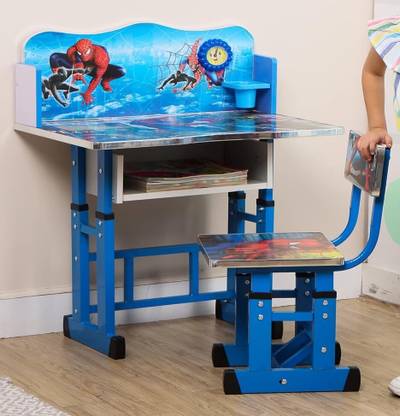 Bhella Kids study Table & Chair with Adjustable Height with Dreamcatcher Engineered Wood Study Table