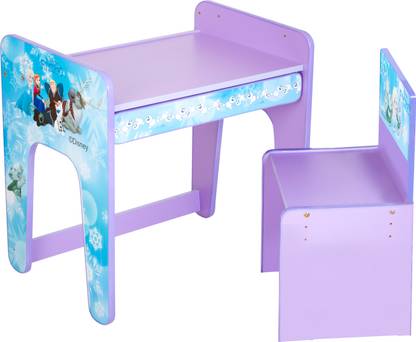 Yipi Frozen Study Table with Drawer and Height Adjustable engineered wood Desk Chair