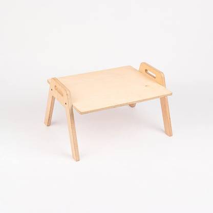 Curious Cub Montessori Wooden Chowki Floor Table for Kids | Ideal for Eating, Reading, Solid Wood Activity Table