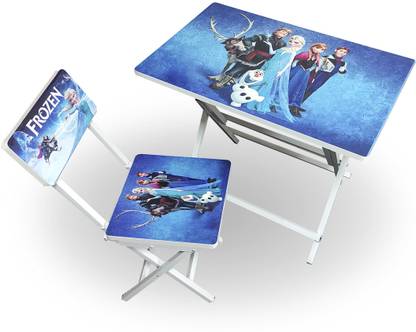 Wishing Clouds Frozen Pattern Folding Cartoon Printed Foldable Table for Kids 3-14 Years Engineered Wood Study Table
