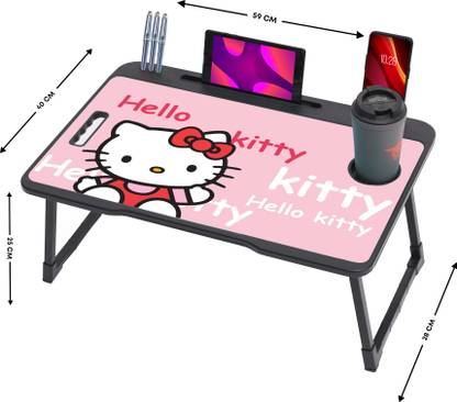 FurniGully Foldable multipurpose Table Wood Portable Laptop Table