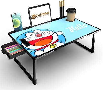 DND NX Multi-Purpose Laptop Desk for Study and Reading with Fold able Non-Slip Legs Engineered Wood Study Table