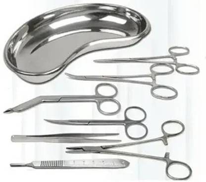 ARINEO Kidney Dish With 7 Instruments (Set Of 8 pcs) Reusable Kidney Dish