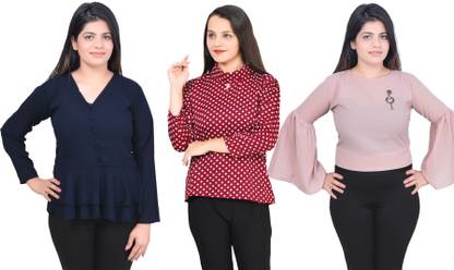 Girls Casual Crepe Top