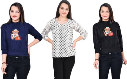Casual Solid Women Red Top