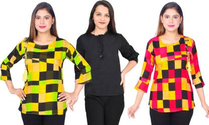 Girls Casual Crepe Top