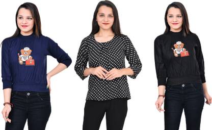 Casual Solid Women Red Top