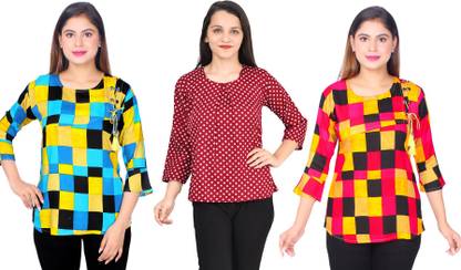 Girls Casual Crepe Top