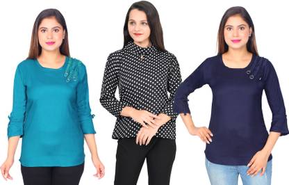 Girls Casual Crepe Top