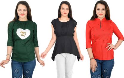 Girls Crepe Top