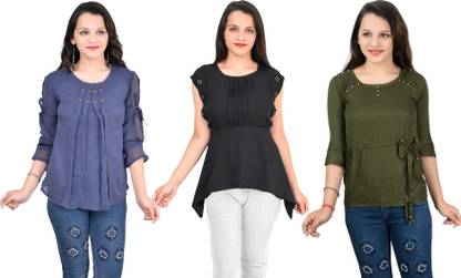 Girls Crepe Top