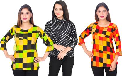 Girls Casual Crepe Top