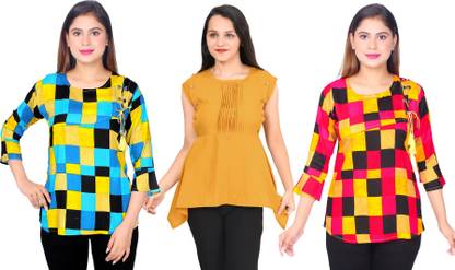 Girls Casual Crepe Top