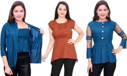 Girls Crepe Top