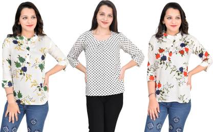 Girls Casual Crepe Top