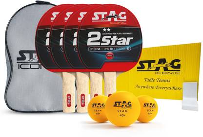 Stag iconic 2 Star Anywhere Everywhere Table Tennis Kit