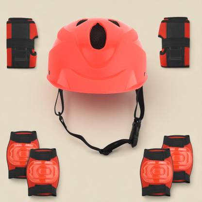 SPEEDFOX Skating Kit for Kids (3-7 Years) |Cycling Safety Kit|Knee, Elbow, Thigh Guard Cycling Kit