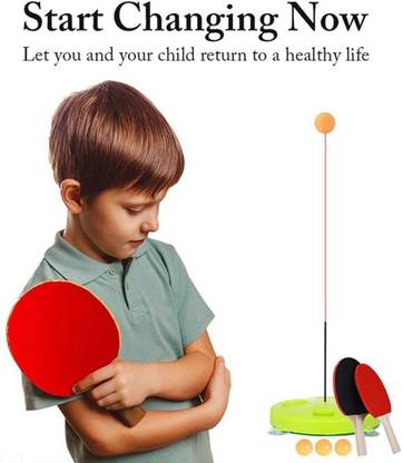 Zuuluzrs Table Tennis Trainer Portable Set 2 Racket & 3 Practice Ball Sports Toys Table Tennis Kit