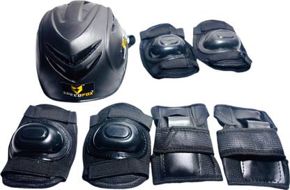 SPEEDFOX safety cycling kit for kids– Helmet, Knee Pads, Elbow Pads & Wrist Guards Cycling Kit