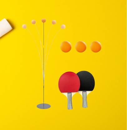 CountryLink Table Tennis Trainer Ping Pong Rackets and Balls Base Training Practice Set Table Tennis Kit